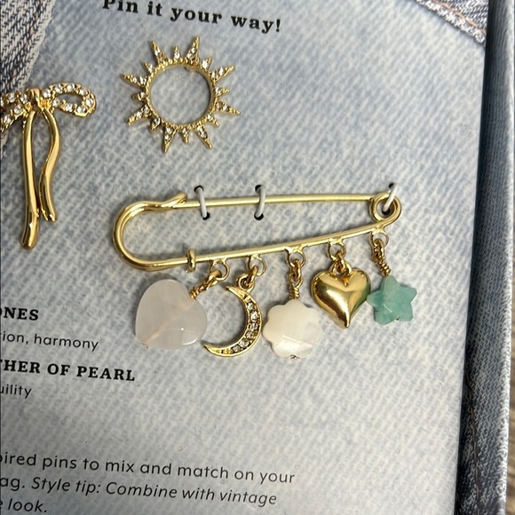 Luna Norte | Brooch Set w/ Genuine Stones ✨ - Picture 5 of 9